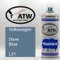 Preview: Volkswagen, Dove Blue, L31: 400ml Sprühdose, von ATW Autoteile West.